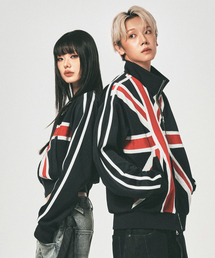 SCHISM INDUCING（スキズムインデューシング）の「UNION JACK TRACK TOP NAVY（ナイロンジャケット）」