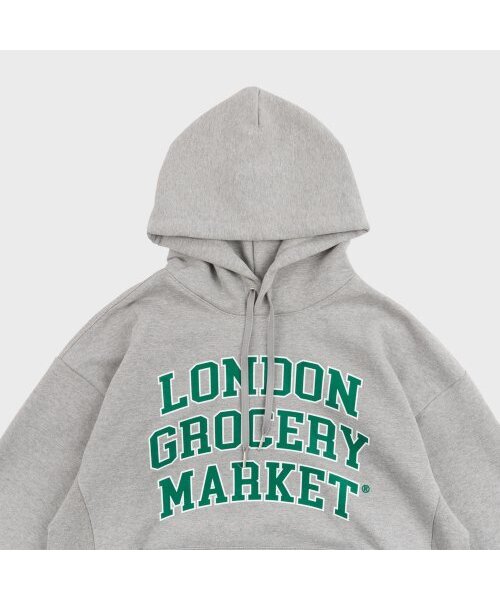 LONDON GROCERY MARKET(ロンドングローサリーマーケット)の「College Logo Heavyweight Hoodie (Grey)(パーカー・メンズ・その他・M/L)」の4枚目の写真