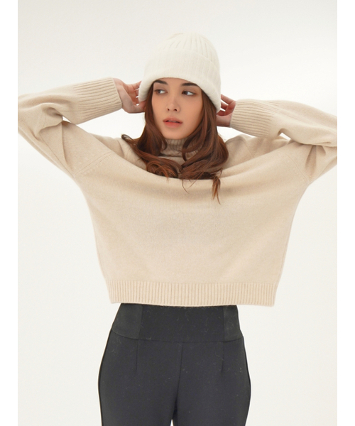 ACUD(アクド)の「Raccoon Turtle neck Knit _Beige(ニット/セーター・レディース・ベージュ・FREE)」の4枚目の写真