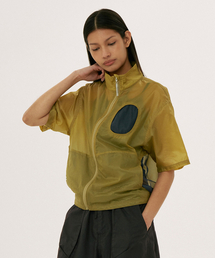 WELLBEING EXPRESS（ウェルビーイングエクスプレス）の「Meshhole Nylon Zip Up Khaki（ナイロンジャケット）」