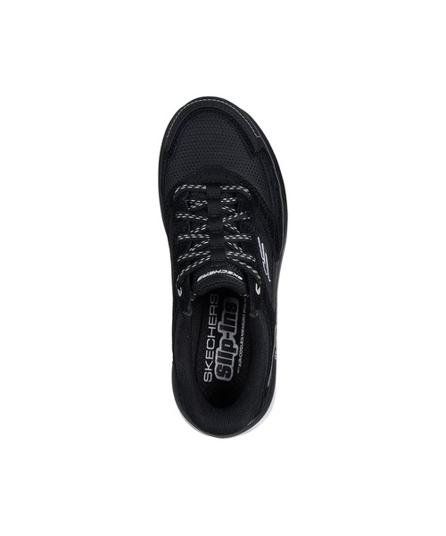 SKECHERS(スケッチャーズ)の「スケッチャーズ スリップインズ:グライドステップ ソール - パラダイス バレー(スニーカー・レディース・ブラック×ブラック/ベージュ/ピンク・23cm/23.5cm/24cm/24.5cm/25cm)」の4枚目の写真