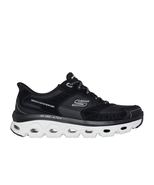 SKECHERS(スケッチャーズ)の「スケッチャーズ スリップインズ:グライドステップ ソール - パラダイス バレー(スニーカー・レディース・ブラック×ブラック/ベージュ/ピンク・23cm/23.5cm/24cm/24.5cm/25cm)」の6枚目の写真