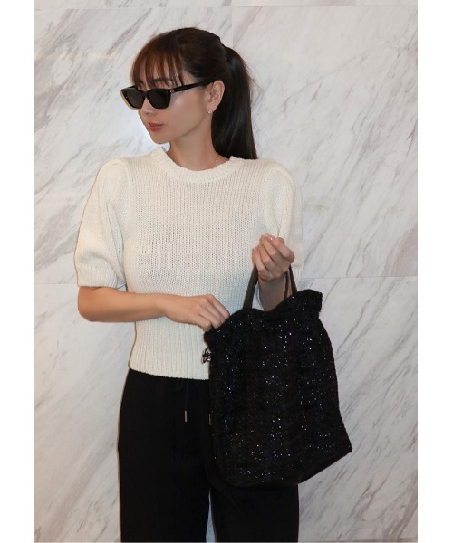 LUDICRUM(ルーディクルム)の「Tweed tote bag(トートバッグ・レディース・オフホワイト・FREE)」の8枚目の写真
