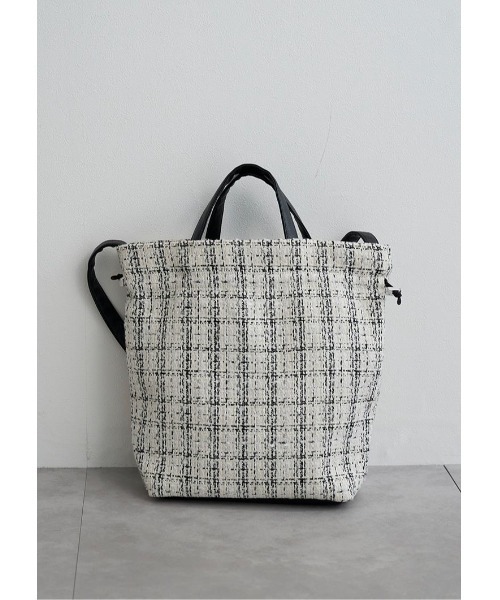 LUDICRUM(ルーディクルム)の「Tweed tote bag(トートバッグ・レディース・オフホワイト・FREE)」の12枚目の写真