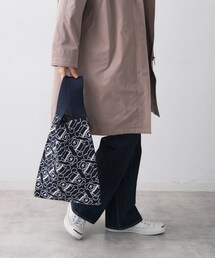 Dessin（デッサン）の「【マシンウォッシャブル】Deddyジャガードニットバッグ（トートバッグ）」