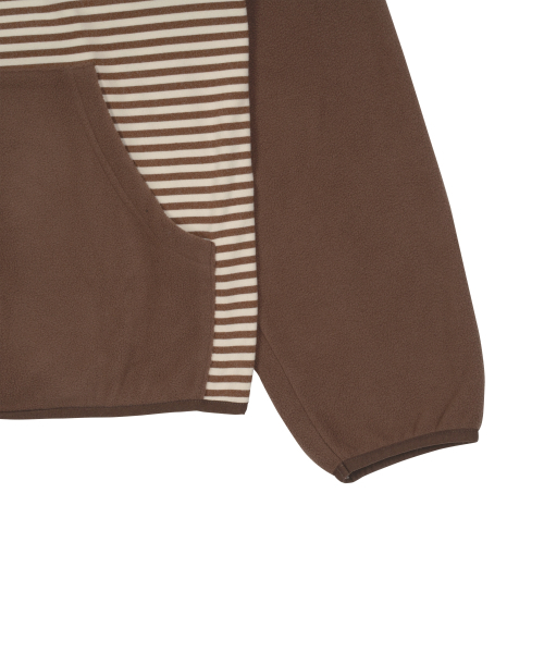 THECOLDESTMOMENT(ザコールデストモーメント)の「TCM stripe raglan fleece jacket (brown)(パーカー・レディース・その他・S/M/L)」の5枚目の写真