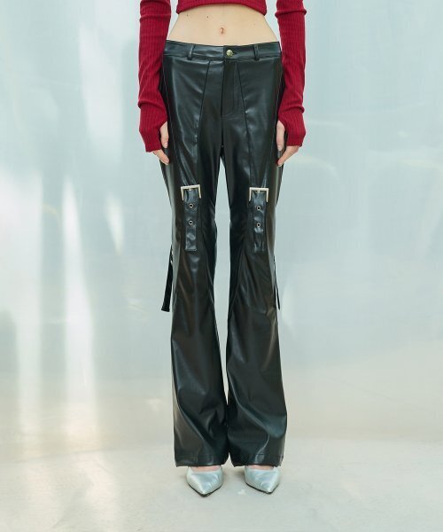 LARTIGENT(ラーティゼン)の「L9 BUCKLE BOOTCUT PANTS(BLACK)(その他パンツ・レディース・その他・M)」の5枚目の写真