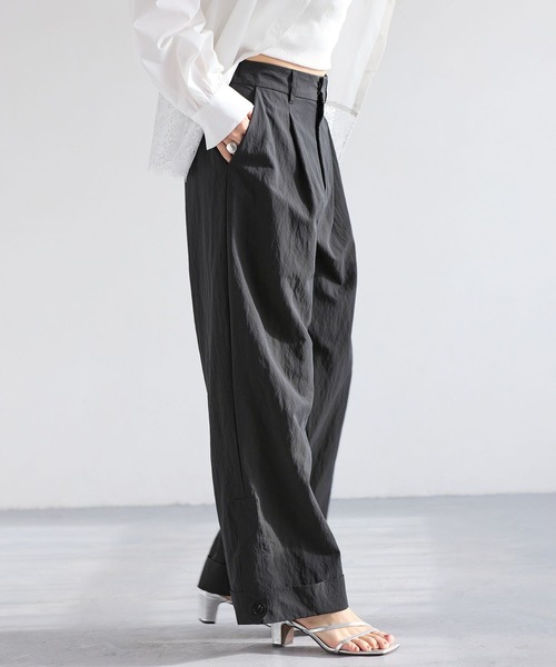 VIS(ビス)の「エアタンロールアップパンツ/イージーケア・防シワ(その他パンツ・レディース・キナリ/チャコールグレー・M/S)」の12枚目の写真