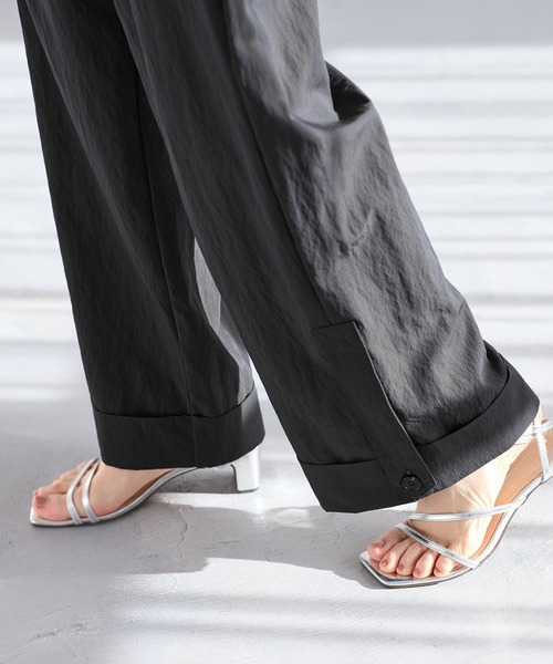 VIS(ビス)の「エアタンロールアップパンツ/イージーケア・防シワ(その他パンツ・レディース・キナリ/チャコールグレー・M/S)」の13枚目の写真