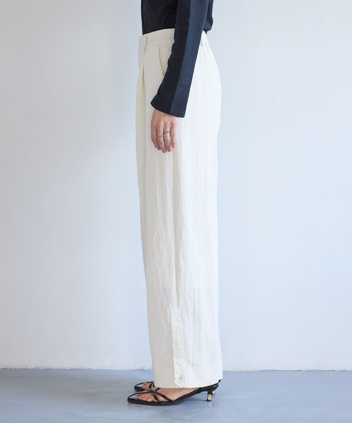 VIS(ビス)の「エアタンロールアップパンツ/イージーケア・防シワ(その他パンツ・レディース・キナリ/チャコールグレー・M/S)」の17枚目の写真