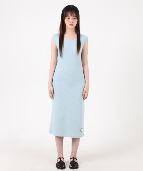 KATHARSIS(カタルシス)の「ワッフルタンクトップバックレスロングワンピースライトブルー ONE SIZE(ワンピース・レディース・その他・ONE SIZE)」の2枚目の写真