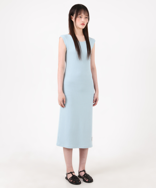 KATHARSIS(カタルシス)の「ワッフルタンクトップバックレスロングワンピースライトブルー ONE SIZE(ワンピース・レディース・その他・ONE SIZE)」の3枚目の写真
