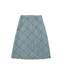 NICE GHOST CLUB（ナイスゴーストクラブ）の「DENIM PANEL SKIRT_BLUE(NG2EFFD115A)（スカート）」