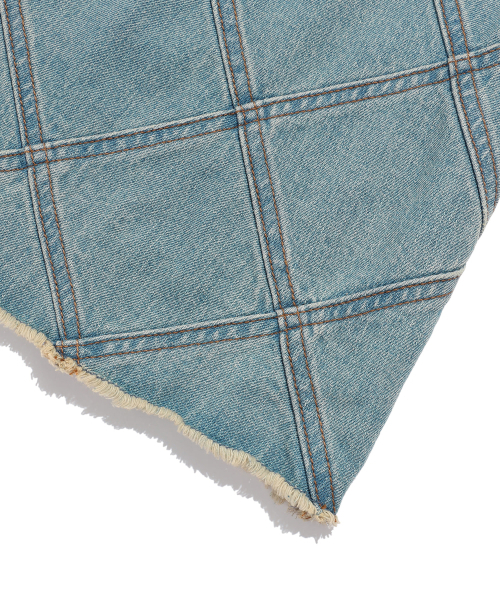 NICE GHOST CLUB（ナイスゴーストクラブ）の「DENIM PANEL SKIRT_BLUE(NG2EFFD115A)（スカート・レディース・ブルー・S/M）」の4枚目の写真