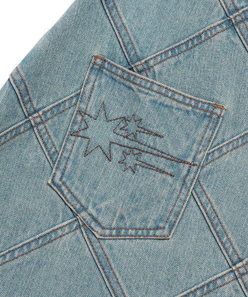 NICE GHOST CLUB（ナイスゴーストクラブ）の「DENIM PANEL SKIRT_BLUE(NG2EFFD115A)（スカート・レディース・ブルー・S/M）」の5枚目の写真