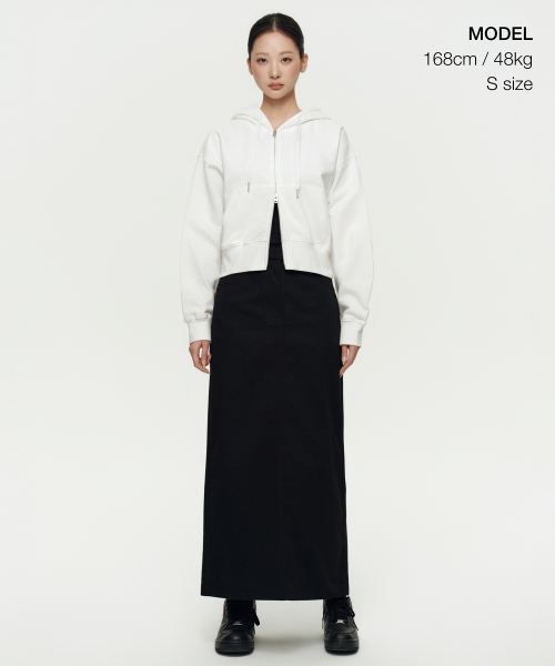 MUSINSA STANDARD WOMAN（ムシンサスタンダードウーマン）の「ウィメンズ CP マキシスカート [ブラック]（スカート・レディース・その他・LARGE/MEDIUM/SMALL/X-SMALL/X-LARGE）」の11枚目の写真