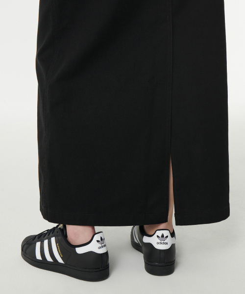 MUSINSA STANDARD WOMAN（ムシンサスタンダードウーマン）の「ウィメンズ CP マキシスカート [ブラック]（スカート・レディース・その他・LARGE/MEDIUM/SMALL/X-SMALL/X-LARGE）」の13枚目の写真