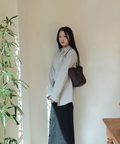 MUSINSA STANDARD WOMAN（ムシンサスタンダードウーマン）の「ウィメンズ CP マキシスカート [ブラック]（スカート・レディース・その他・LARGE/MEDIUM/SMALL/X-SMALL/X-LARGE）」の8枚目の写真