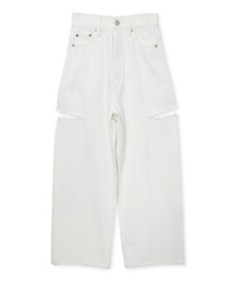 FRAY I.D（フレイアイディー）の「【00サイズあり】カットアウトバレルデニムパンツ（デニムパンツ）」