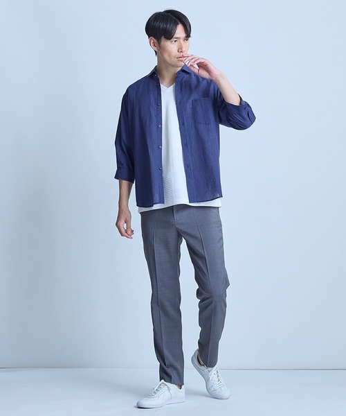 UNION STATION（ユニオンステーション）の「ポリエステルトロピカルスリムイージー＜ハンドウォッシャブル＞（その他パンツ・メンズ・ブラック/グレー/ベージュ・M/LL/L/S）」の9枚目の写真