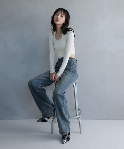 VIVIAN（ヴィヴィアン）の「ポインテッドトゥシアーピンヒールスニーカーミュール ZOZOTOWN+オフィシャルサイト限定商品（パンプス・レディース・ブラック/カーキ/ホワイト・S/M/L/LL）」の18枚目の写真