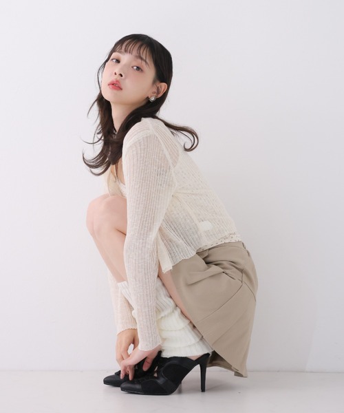 VIVIAN（ヴィヴィアン）の「ポインテッドトゥシアーピンヒールスニーカーミュール ZOZOTOWN+オフィシャルサイト限定商品（パンプス・レディース・ブラック/カーキ/ホワイト・S/M/L/LL）」の13枚目の写真