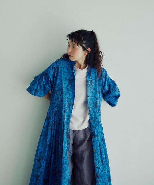 ADIEU TRISTESSE（アデュートリステス）の「【3月お気に入り登録ブランド内1位】kazumiさんコラボ　リバティプリントワンピース（ワンピース・レディース・ブルー系その他/ブラック系その他・40/38）」の14枚目の写真