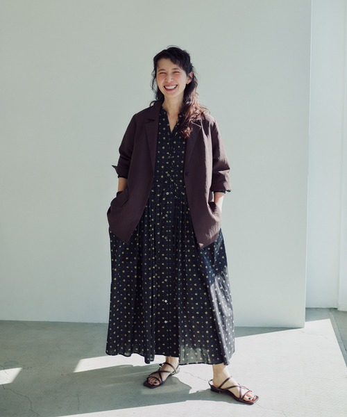 ADIEU TRISTESSE（アデュートリステス）の「【3月お気に入り登録ブランド内1位】kazumiさんコラボ　リバティプリントワンピース（ワンピース・レディース・ブルー系その他/ブラック系その他・40/38）」の9枚目の写真