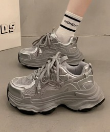 yuue' ( wear )（ユーイ）の「厚底ボリュームダッドスニーカー/メタリックスポーツシューズ（スニーカー）」