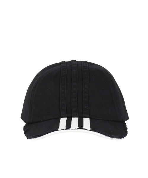NUBIAN(ヌビアン)の「Y-3 STRIPES CAP(キャップ・レディース・ブラック・OS)」の2枚目の写真