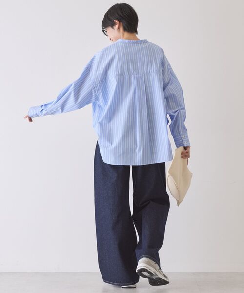 AMERICAN HOLIC(アメリカンホリック)の「ワイドデニムパンツ(デニムパンツ・レディース・ホワイト/ライトインディゴブルー/グレー/ワンウォッシュ・L/M/S)」の22枚目の写真