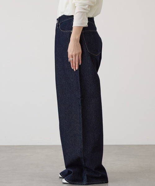 AMERICAN HOLIC(アメリカンホリック)の「ワイドデニムパンツ(デニムパンツ・レディース・ホワイト/ライトインディゴブルー/グレー/ワンウォッシュ・L/M/S)」の11枚目の写真