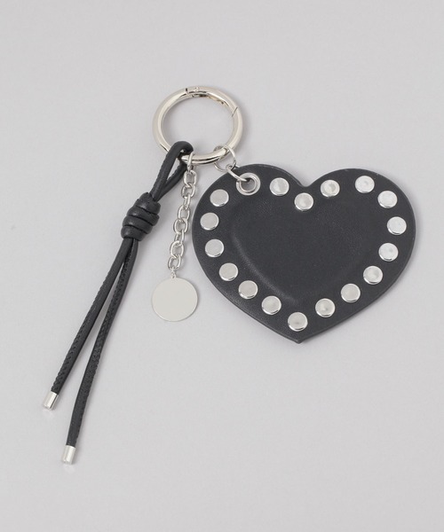 JEANASIS（ジーナシス）の「スタッズハートチャーム/638359（キーホルダー・レディース・ブラック/ブラウン/ピンク・FREE）」の4枚目の写真