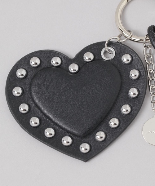 JEANASIS（ジーナシス）の「スタッズハートチャーム/638359（キーホルダー・レディース・ブラック/ブラウン/ピンク・FREE）」の7枚目の写真