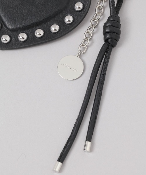 JEANASIS（ジーナシス）の「スタッズハートチャーム/638359（キーホルダー・レディース・ブラック/ブラウン/ピンク・FREE）」の6枚目の写真