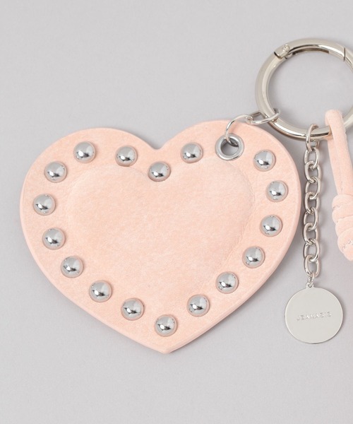 JEANASIS（ジーナシス）の「スタッズハートチャーム/638359（キーホルダー・レディース・ブラック/ブラウン/ピンク・FREE）」の8枚目の写真