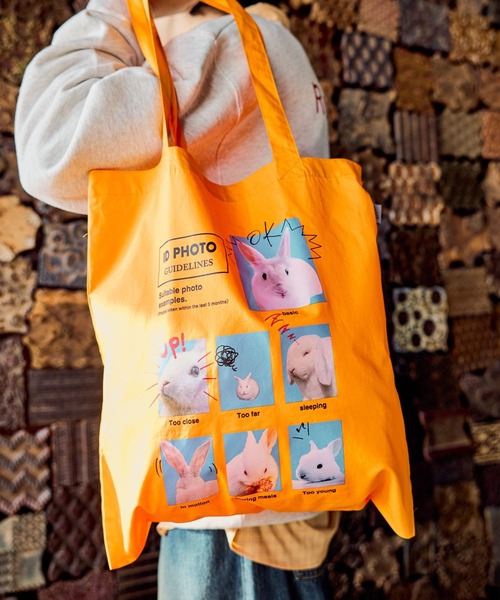 niko and...(ニコアンド)の「【ZOO ZOO ZOO FUUU!!】ANIMALトート(トートバッグ・レディース・オレンジ/イエロー/ピンク/ライトグリーン・FREE)」の11枚目の写真