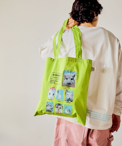 niko and...(ニコアンド)の「【ZOO ZOO ZOO FUUU!!】ANIMALトート(トートバッグ・レディース・オレンジ/イエロー/ピンク/ライトグリーン・FREE)」の5枚目の写真