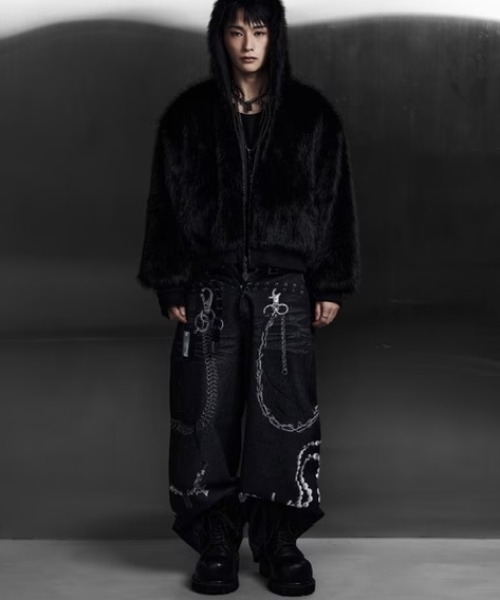 ROSEN KREUZ(ローゼンクロイツ)の「【Rosen Kreuz】3D RELIC ARCHIVE TROUSERS / 【ローゼンクロイツ】3Dプリントバギーパンツ(デニムパンツ・メンズ・ブラック/ブルー・03/02)」の13枚目の写真