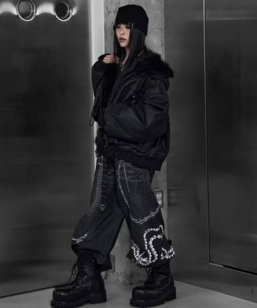 ROSEN KREUZ(ローゼンクロイツ)の「【Rosen Kreuz】3D RELIC ARCHIVE TROUSERS / 【ローゼンクロイツ】3Dプリントバギーパンツ(デニムパンツ・メンズ・ブラック/ブルー・03/02)」の8枚目の写真