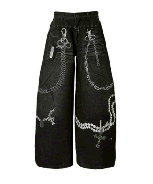 ROSEN KREUZ(ローゼンクロイツ)の「【Rosen Kreuz】3D RELIC ARCHIVE TROUSERS / 【ローゼンクロイツ】3Dプリントバギーパンツ(デニムパンツ・メンズ・ブラック/ブルー・03/02)」の21枚目の写真