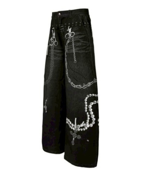 ROSEN KREUZ(ローゼンクロイツ)の「【Rosen Kreuz】3D RELIC ARCHIVE TROUSERS / 【ローゼンクロイツ】3Dプリントバギーパンツ(デニムパンツ・メンズ・ブラック/ブルー・03/02)」の22枚目の写真