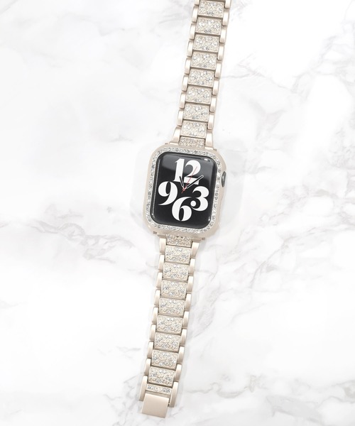 Urban Coral(アーバンコーラル)の「Apple Watch Band / アップルウォッチ ジルコニアバンド / Urban Coral(デジタル腕時計・レディース・シルバー/ブロンズ/ゴールド系その他/シャンパン・40mm)」の6枚目の写真
