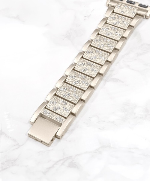 Urban Coral(アーバンコーラル)の「Apple Watch Band / アップルウォッチ ジルコニアバンド / Urban Coral(デジタル腕時計・レディース・シルバー/ブロンズ/ゴールド系その他/シャンパン・40mm)」の11枚目の写真