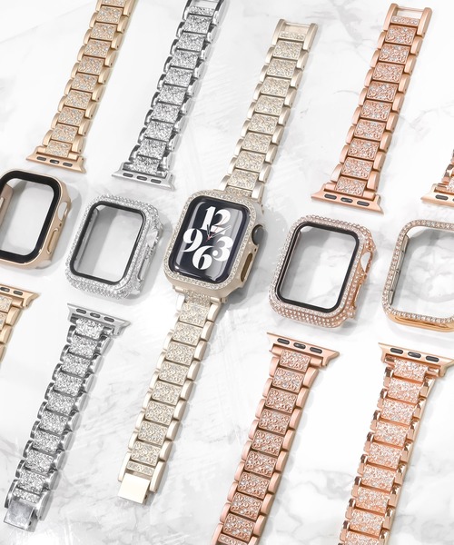 Urban Coral(アーバンコーラル)の「Apple Watch Band / アップルウォッチ ジルコニアバンド / Urban Coral(デジタル腕時計・レディース・シルバー/ブロンズ/ゴールド系その他/シャンパン・40mm)」の12枚目の写真