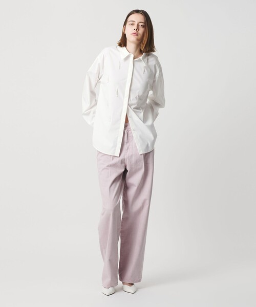 AEWEN MATOPH（イウエン マトフ）の「＜AEWEN MATOPH＞ビーズフリンジシャツ（シャツ/ブラウス・レディース・ライトブルー/ホワイト・FREE）」の3枚目の写真