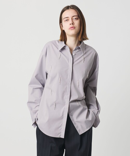 AEWEN MATOPH（イウエン マトフ）の「＜AEWEN MATOPH＞ビーズフリンジシャツ（シャツ/ブラウス・レディース・ライトブルー/ホワイト・FREE）」の5枚目の写真