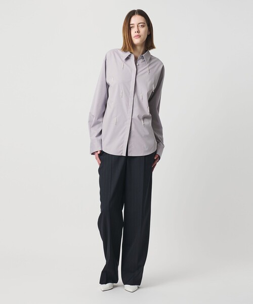 AEWEN MATOPH（イウエン マトフ）の「＜AEWEN MATOPH＞ビーズフリンジシャツ（シャツ/ブラウス・レディース・ライトブルー/ホワイト・FREE）」の7枚目の写真