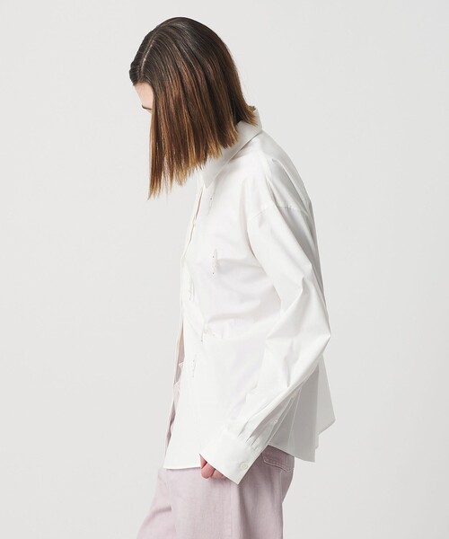 AEWEN MATOPH（イウエン マトフ）の「＜AEWEN MATOPH＞ビーズフリンジシャツ（シャツ/ブラウス・レディース・ライトブルー/ホワイト・FREE）」の10枚目の写真