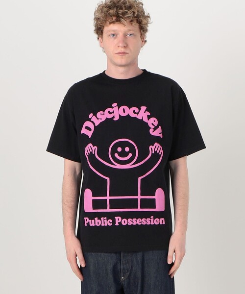 Public Possession(パブリックポゼッション)の「PUBLIC POSSESSION DEEJAY T-SHIRT(Tシャツ/カットソー・メンズ・ブラック・M/L)」の3枚目の写真
